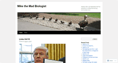 Desktop Screenshot of mikethemadbiologist.com